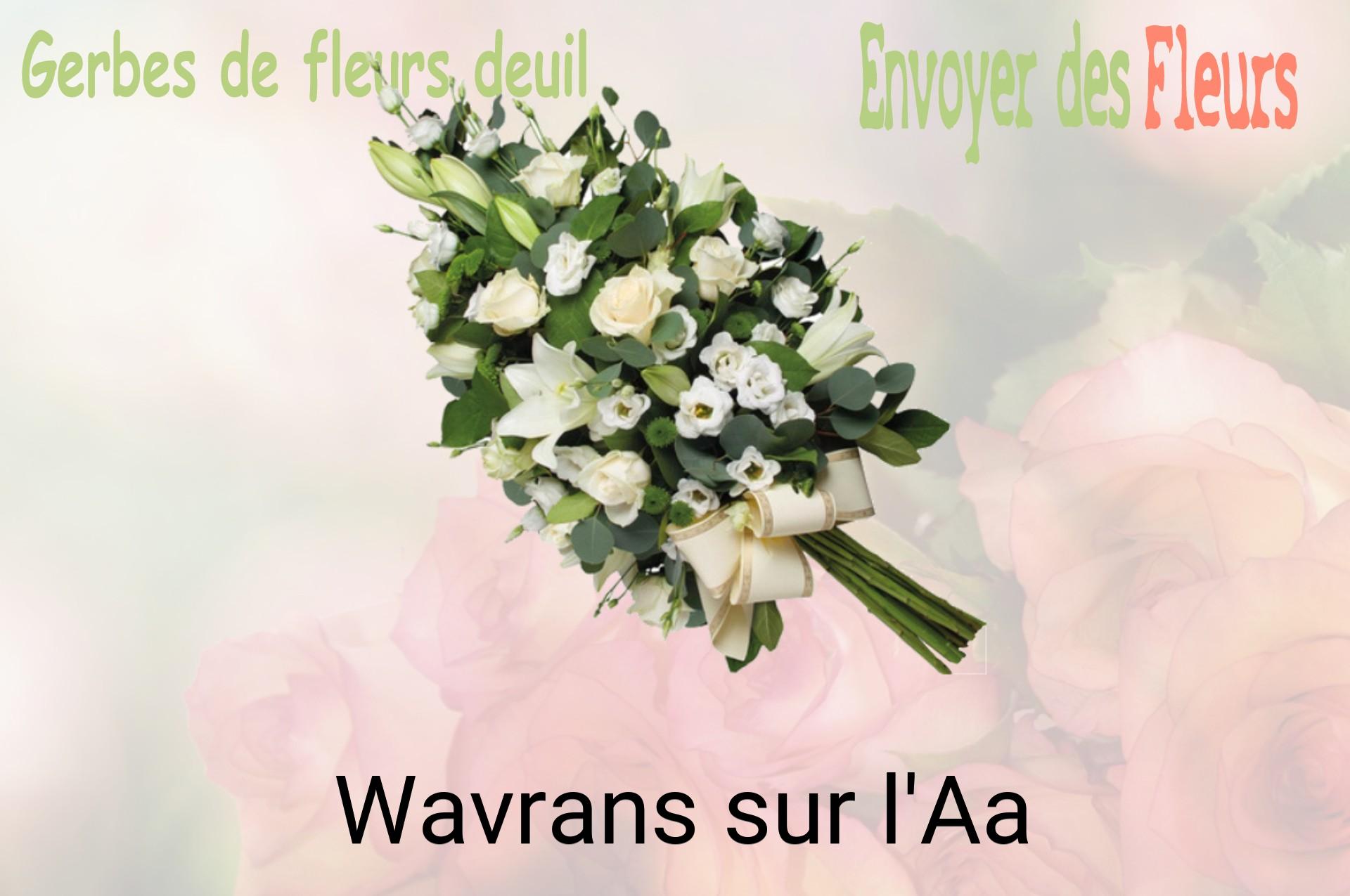 Gerbe de fleurs de deuil livrée à Wavrans-sur-l'Aa